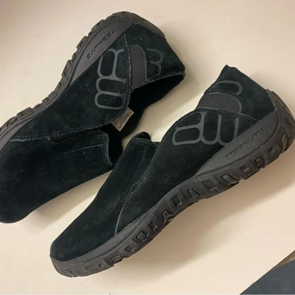 Columbia Techlite black suede leather Pull-On Shoes loafers comfort walking 11